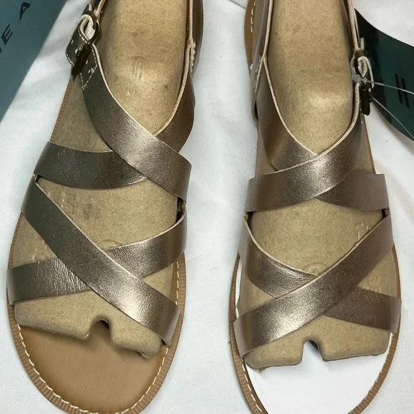 Toms Women's Sicily Strappy Rose Gold Metallic Sandals. Size 9. New in the box. - Picture 5 of 9